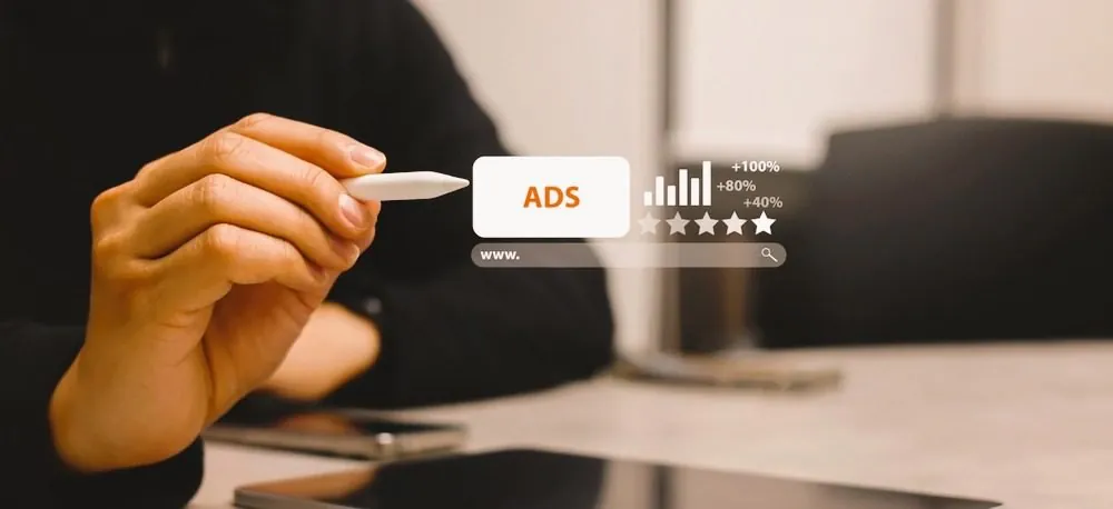 Sponsored ad result being selected